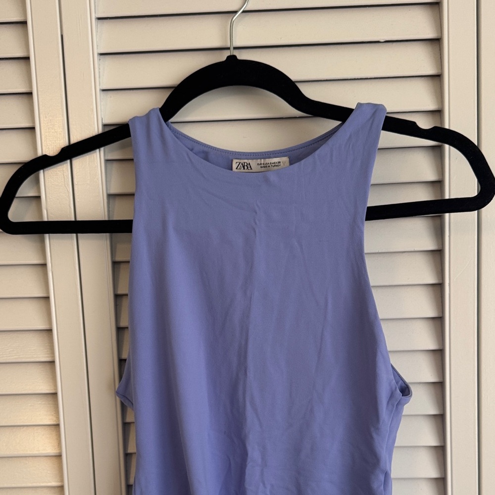 Zara Lilac Scoop Neck Tank Top